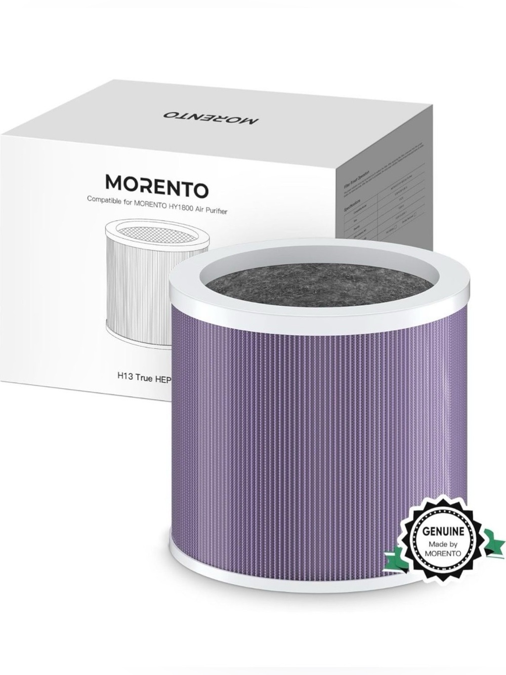 MORENTO HY 1800 Genuine Air Purifier
Replacement Filter, H13 Ture HEPA Filter fo